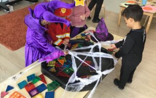 spooky spider webs shapes activity