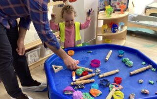 Day and daughter exploring activities